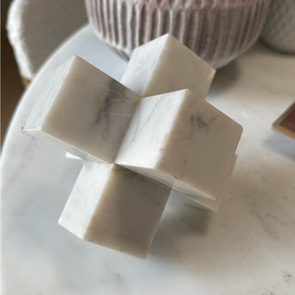 Marble Geometric Sculpture